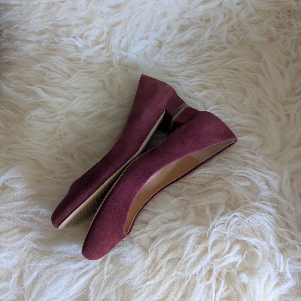 J. Crew Flats in Burgundy Suede - Picture 7 of 9